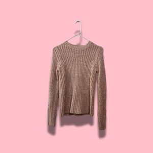 Sweater - long sleeves - XS - S - M a new day - pink - white - glitter woven